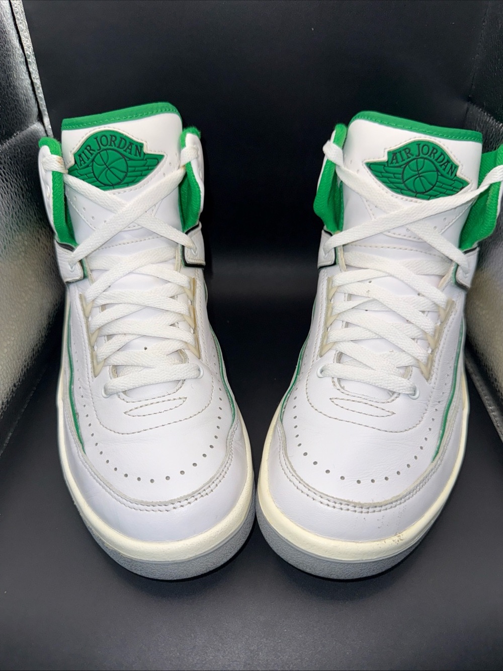 Size 7 (GS) - Jordan 2 Retro Mid Lucky Green, DQ8562-103, Clean, No Box, Good